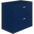 Hirsh Industries 30'' x 17 5/8'' x 27 3/4'' Navy Lateral Filing Cabinet with 2 Drawers 42024179